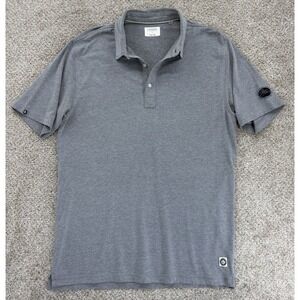 Linksoul AT&T Pebble Beach Golf Polo Mens L Gray Luxury Performance Cotton Blend